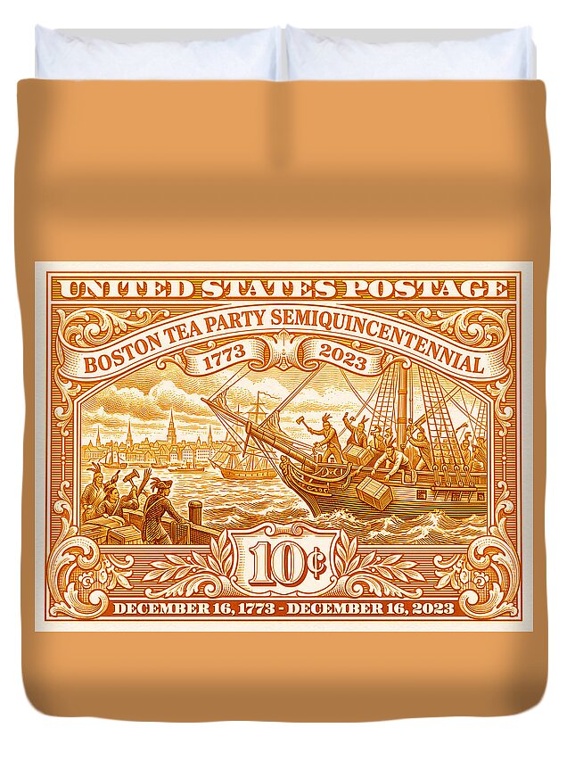 Boston Tea Party 10c 1 - Duvet Cover