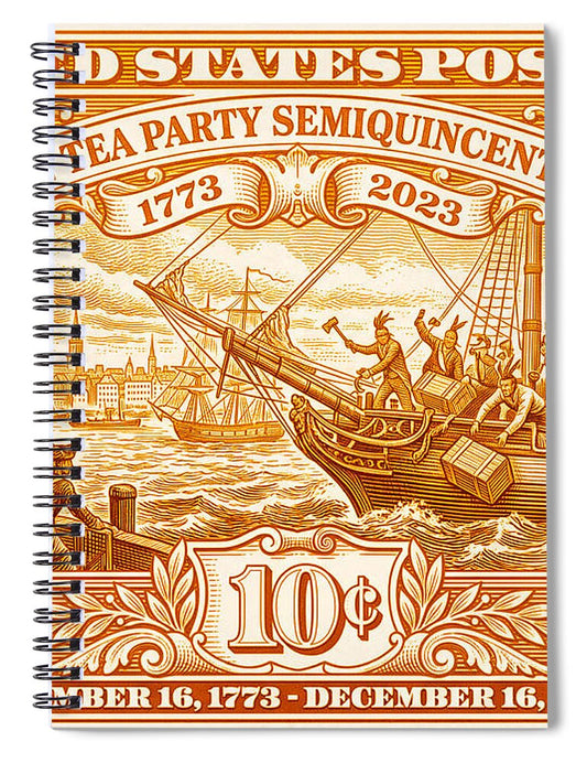 Boston Tea Party 10c 1 - Spiral Notebook