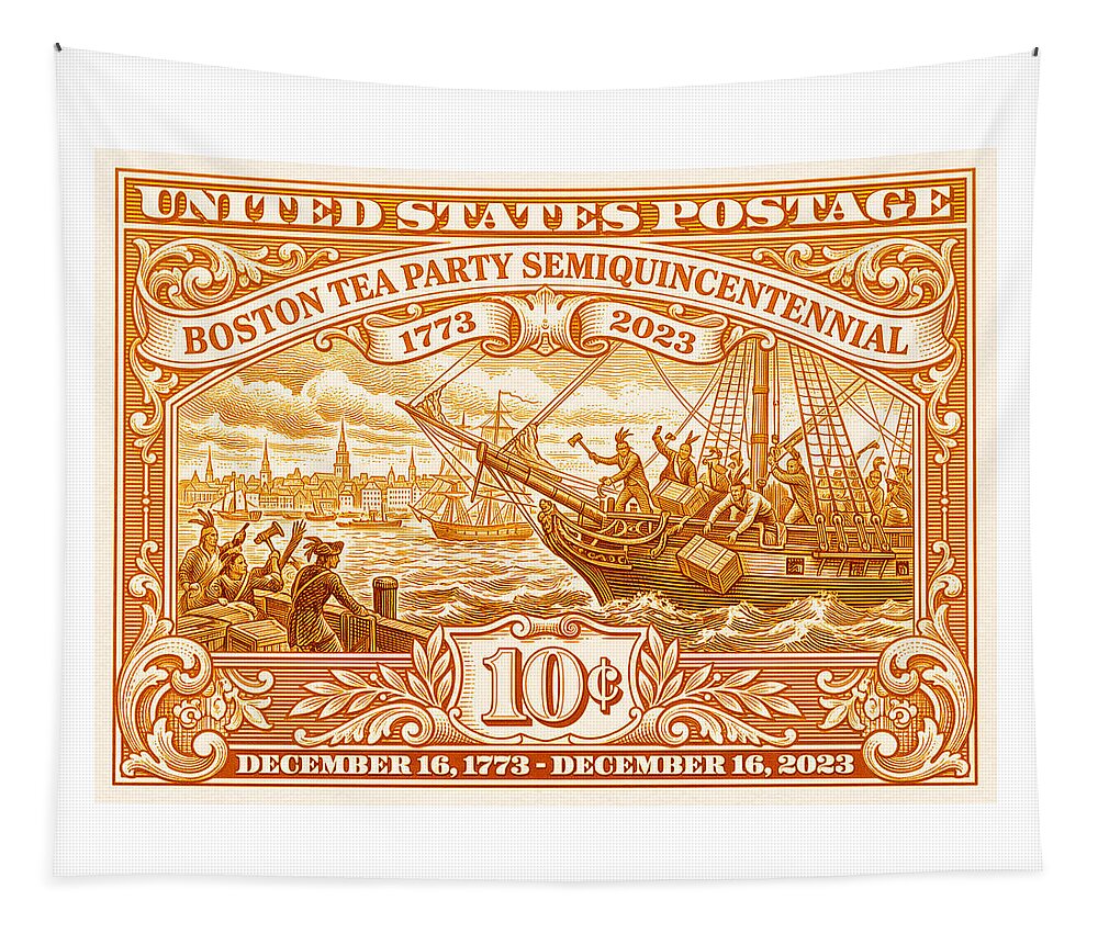 Boston Tea Party 10c 1 - Tapestry