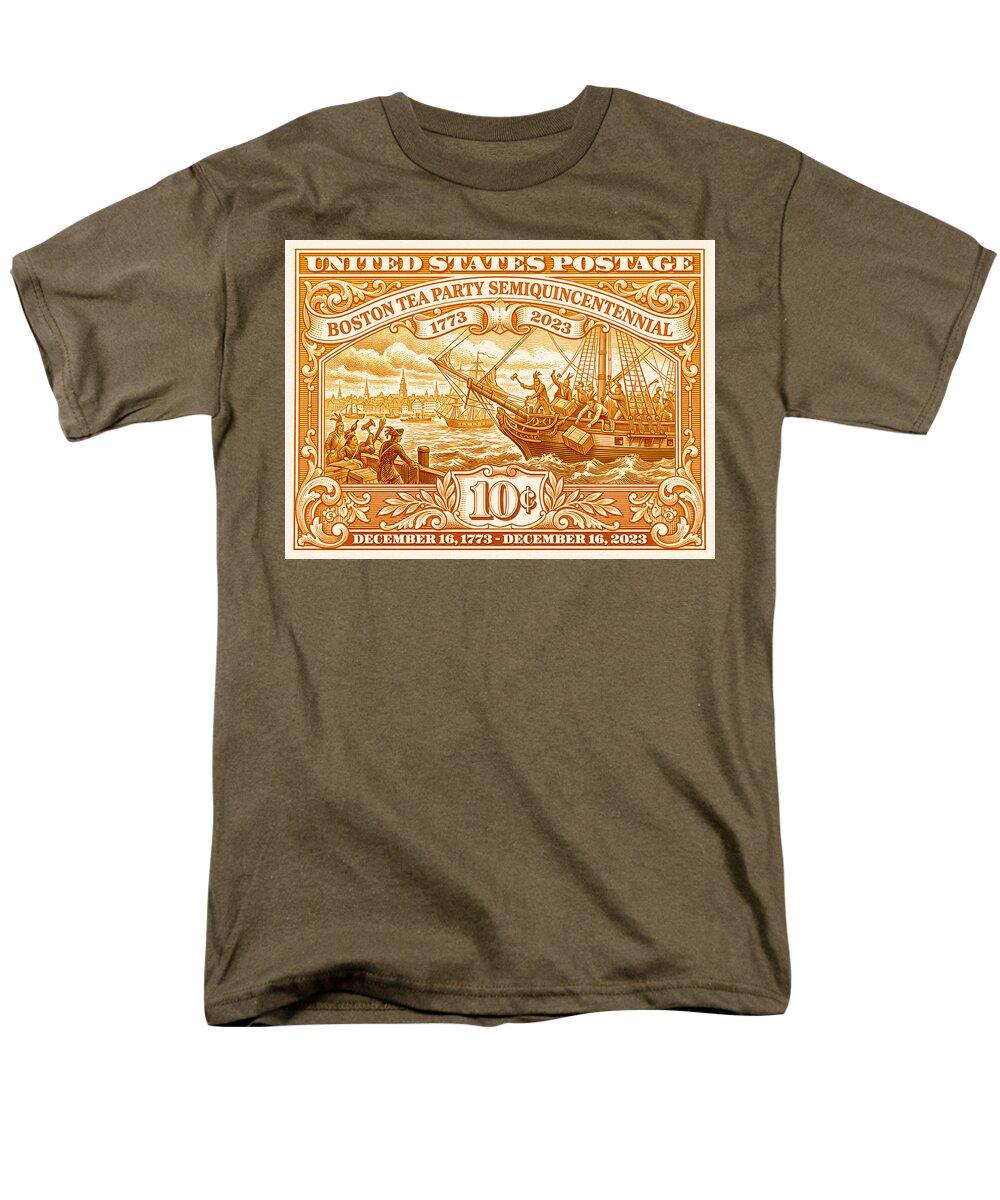 Boston Tea Party 10c 1 - Men's T-Shirt  (Regular Fit)