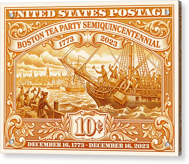 Boston Tea Party 10c 1 - Acrylic Print