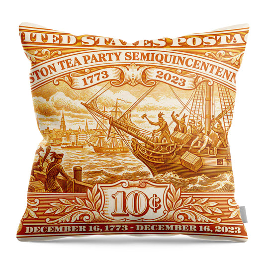 Boston Tea Party 10c 1 - Throw Pillow