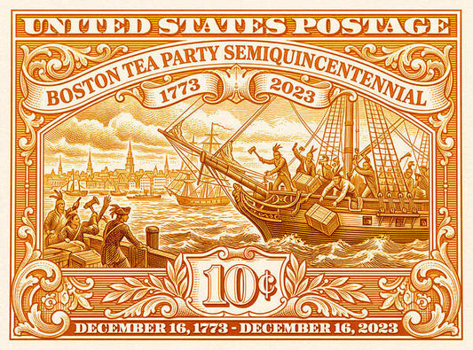 Boston Tea Party 10c 1 - Art Print