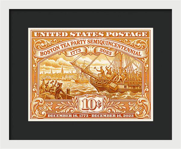 Boston Tea Party 10c 1 - Framed Print