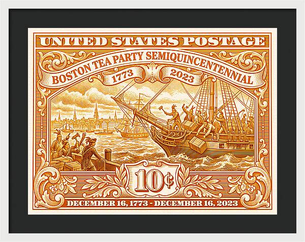 Boston Tea Party 10c 1 - Framed Print