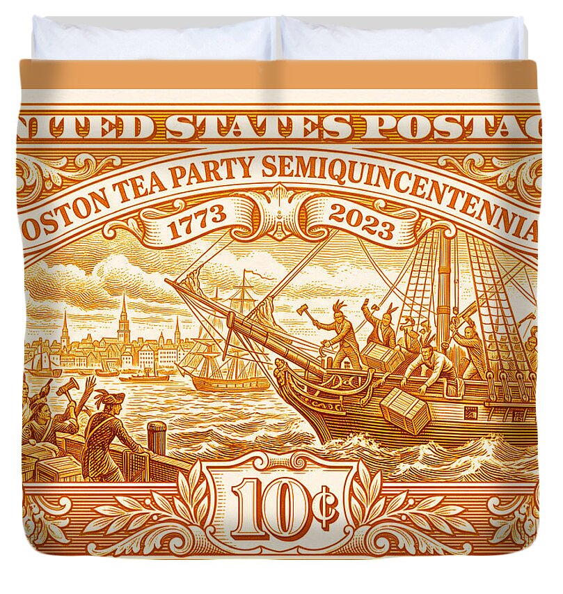 Boston Tea Party 10c 1 - Duvet Cover
