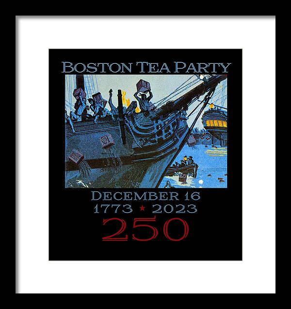 Boston Tea Party 250 1 - Framed Print