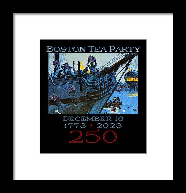 Boston Tea Party 250 1 - Framed Print