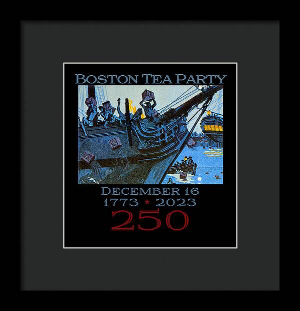 Boston Tea Party 250 1 - Framed Print