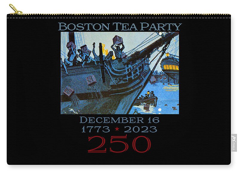 Boston Tea Party 250 1 - Zip Pouch