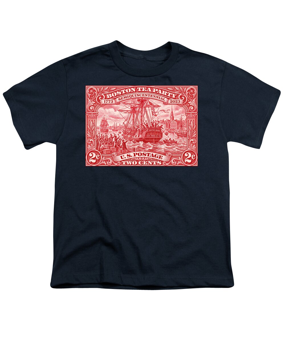 Boston Tea Party 2c 1 - Youth T-Shirt