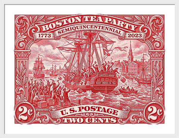 Boston Tea Party 2c 1 - Framed Print
