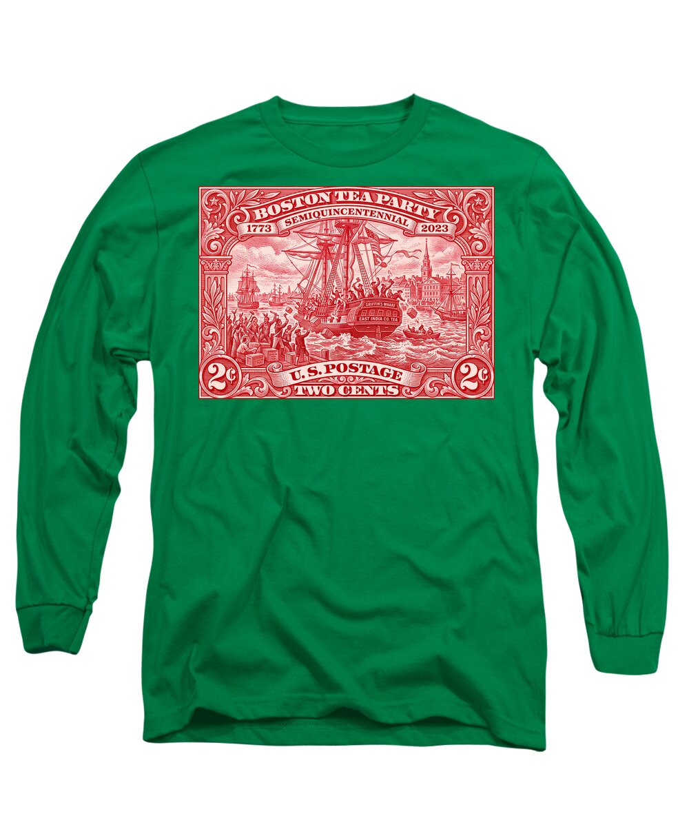 Boston Tea Party 2c 1 - Long Sleeve T-Shirt