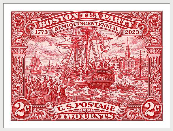 Boston Tea Party 2c 1 - Framed Print