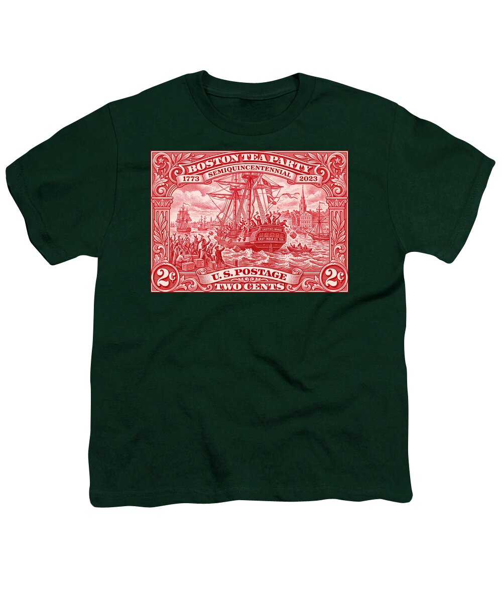 Boston Tea Party 2c 1 - Youth T-Shirt
