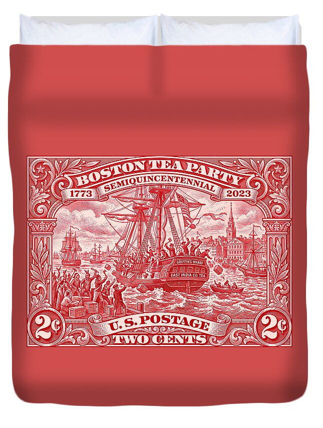 Boston Tea Party 2c 1 - Duvet Cover