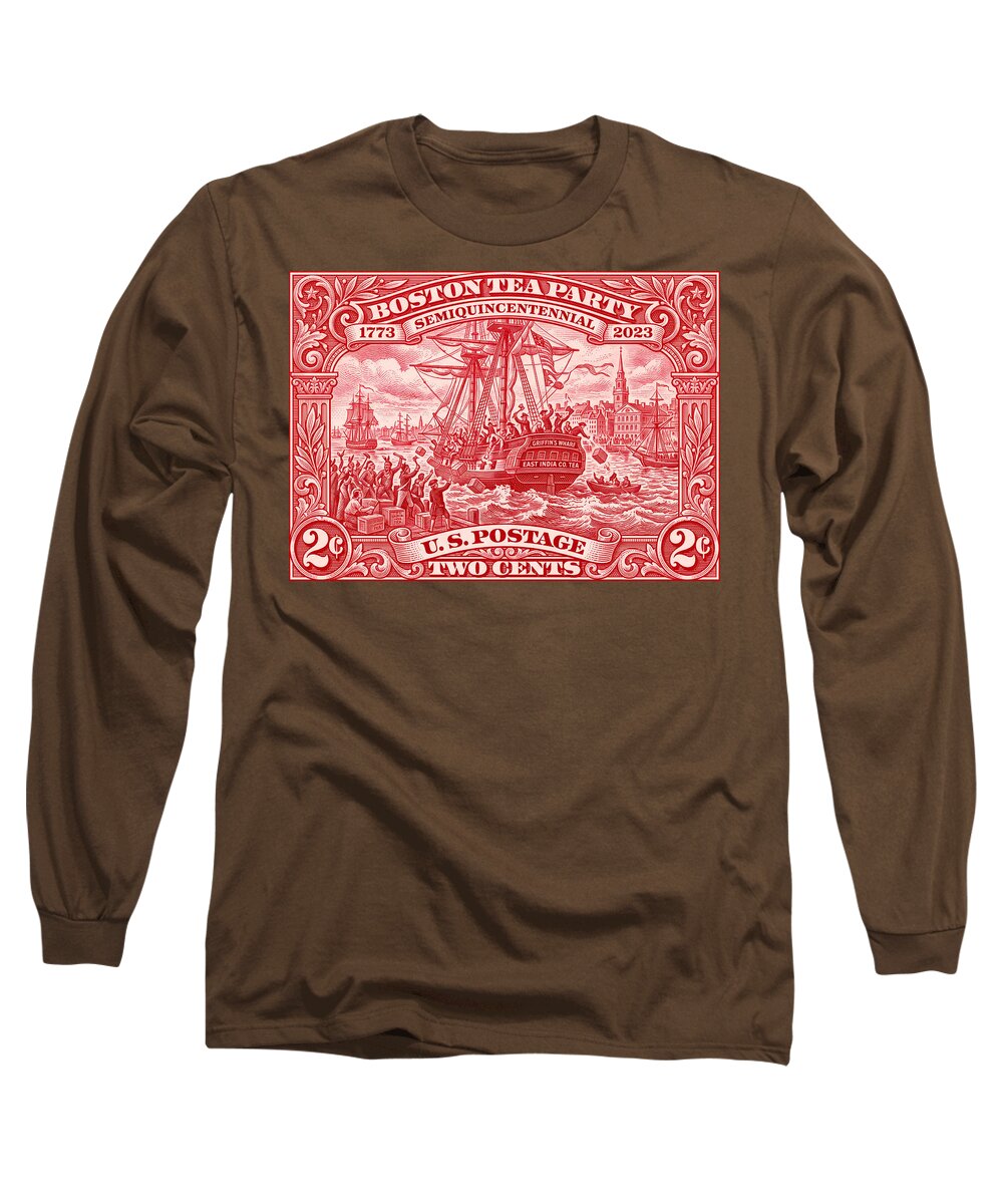 Boston Tea Party 2c 1 - Long Sleeve T-Shirt