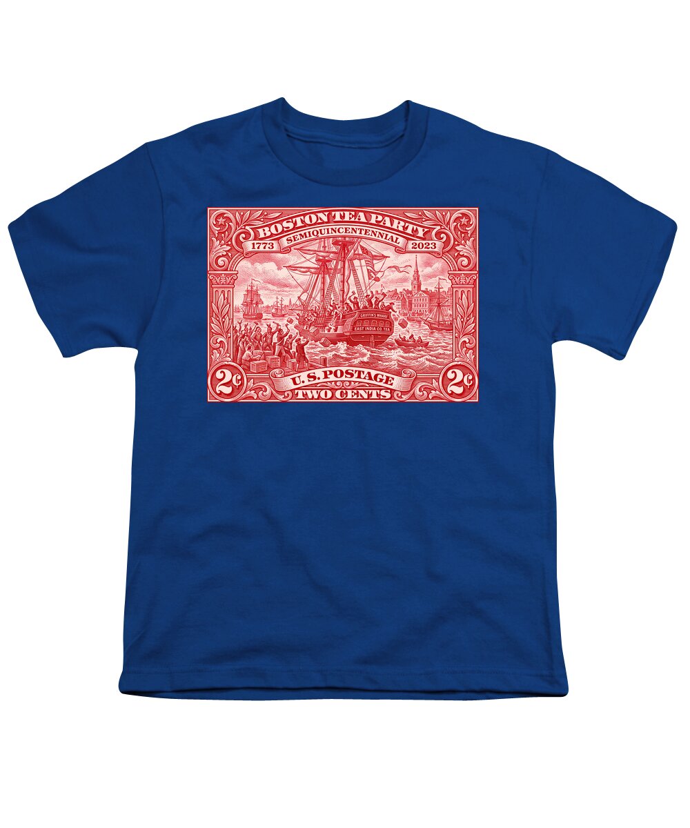 Boston Tea Party 2c 1 - Youth T-Shirt