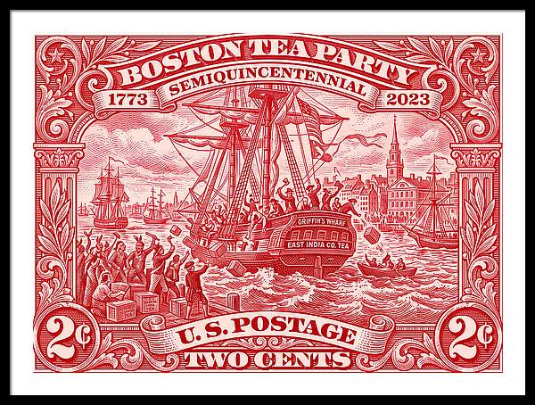 Boston Tea Party 2c 1 - Framed Print