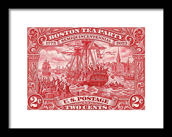 Boston Tea Party 2c 1 - Framed Print