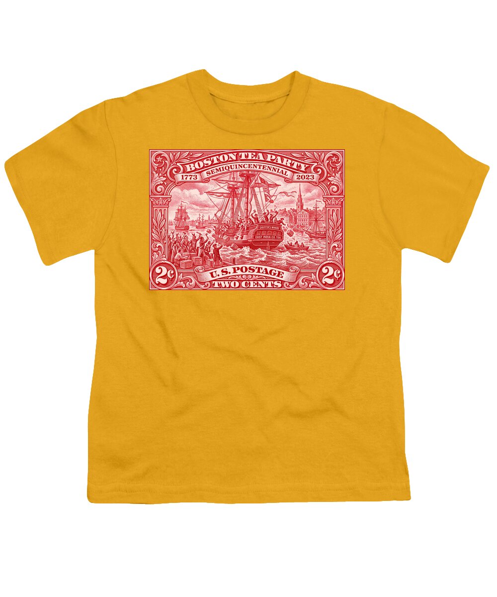 Boston Tea Party 2c 1 - Youth T-Shirt