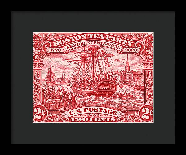 Boston Tea Party 2c 1 - Framed Print
