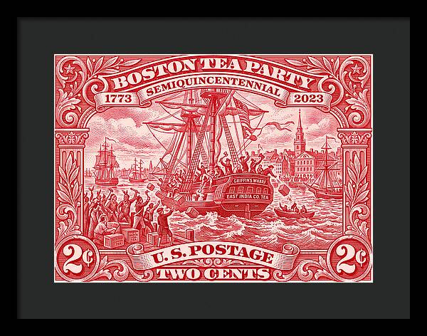 Boston Tea Party 2c 1 - Framed Print