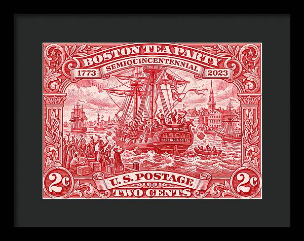 Boston Tea Party 2c 1 - Framed Print