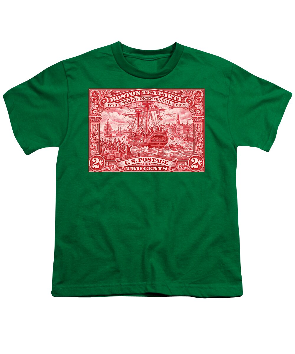 Boston Tea Party 2c 1 - Youth T-Shirt