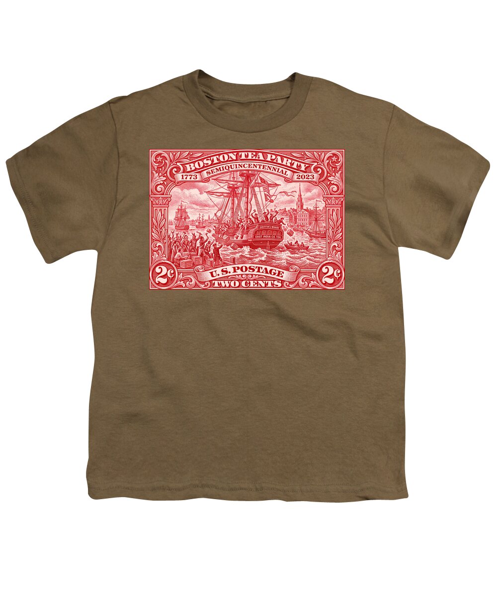 Boston Tea Party 2c 1 - Youth T-Shirt