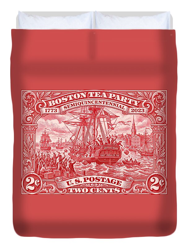 Boston Tea Party 2c 1 - Duvet Cover