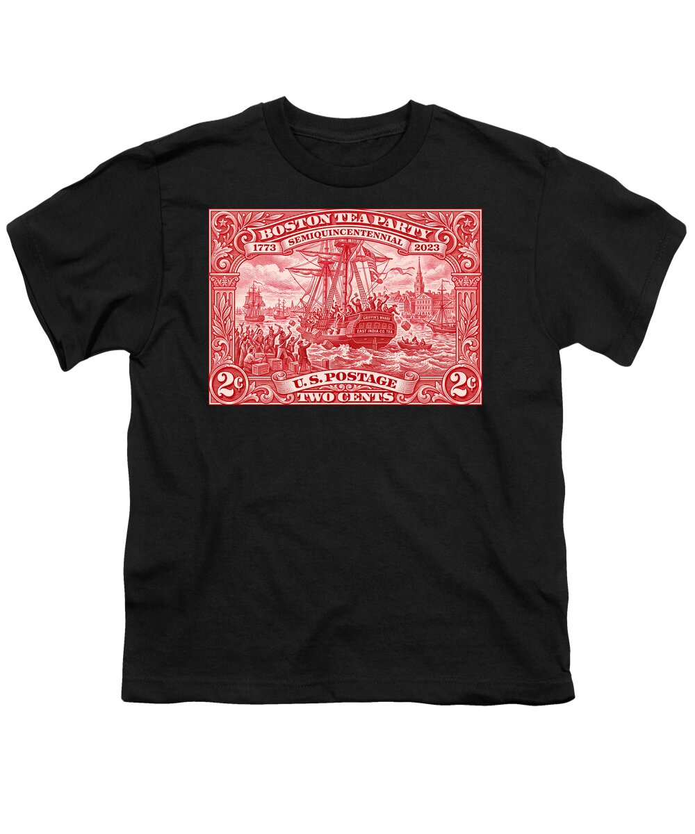 Boston Tea Party 2c 1 - Youth T-Shirt