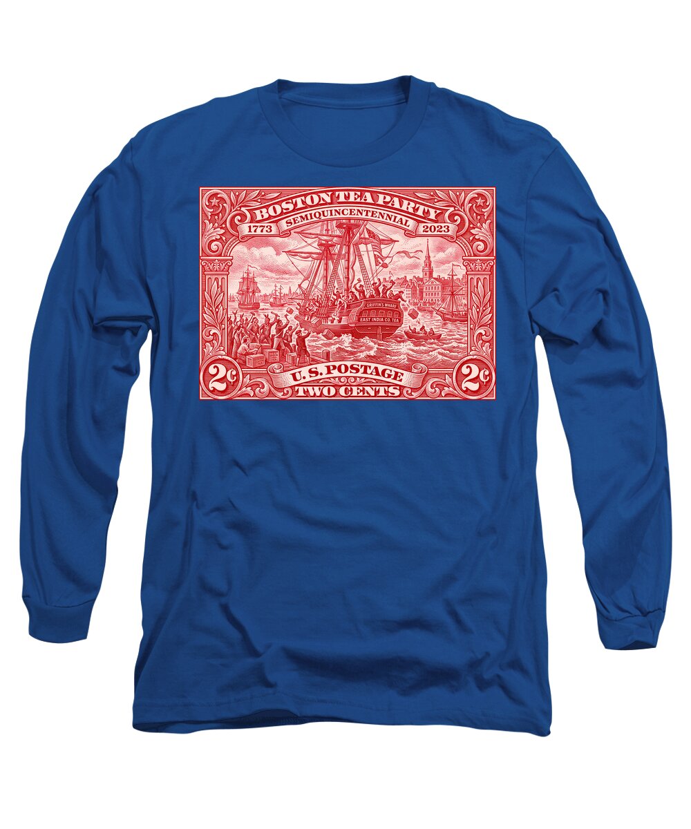 Boston Tea Party 2c 1 - Long Sleeve T-Shirt