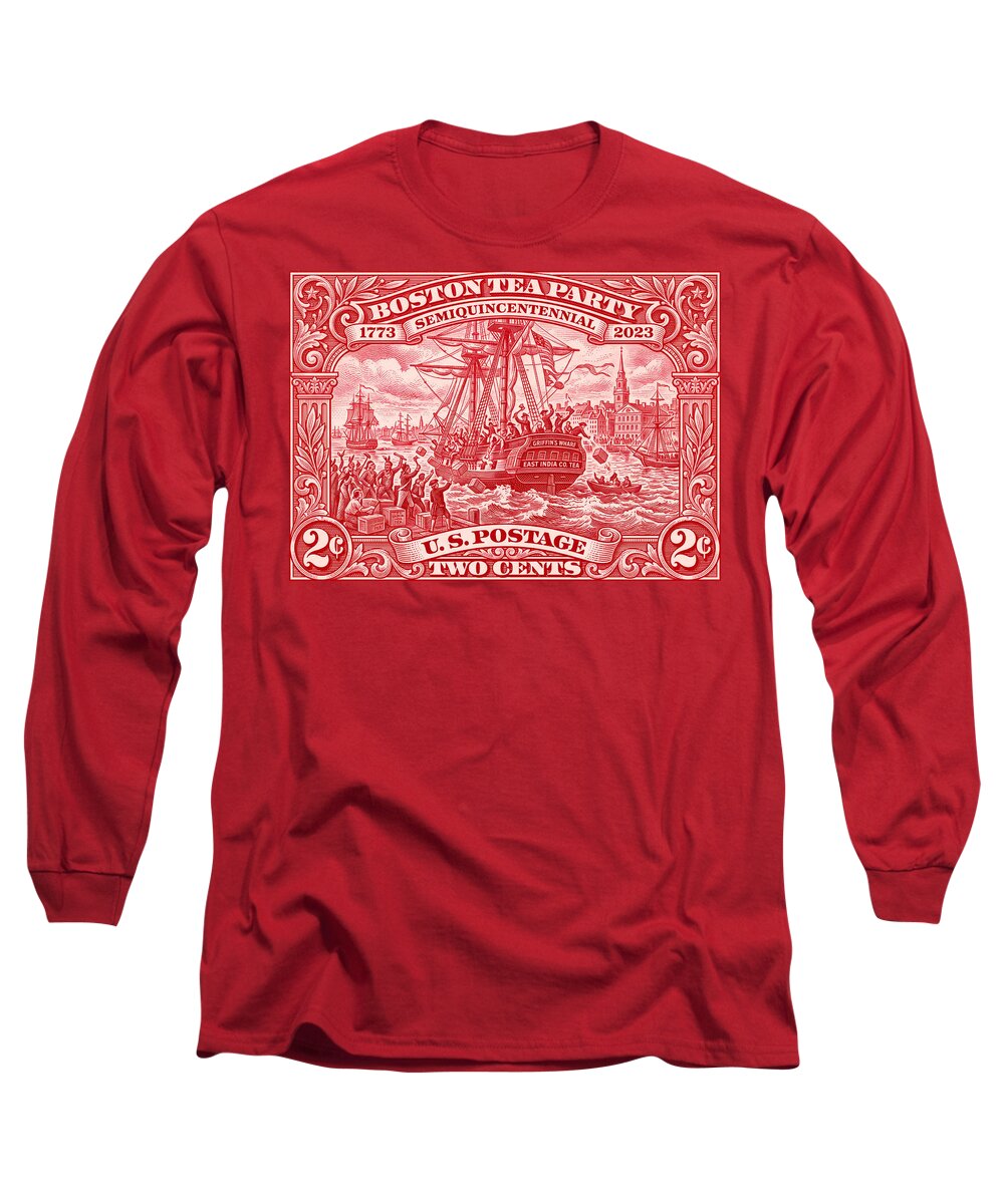 Boston Tea Party 2c 1 - Long Sleeve T-Shirt