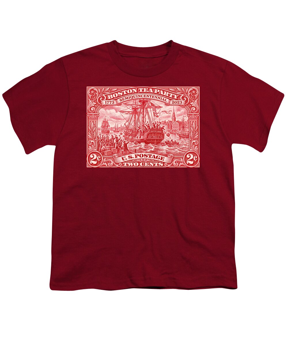 Boston Tea Party 2c 1 - Youth T-Shirt
