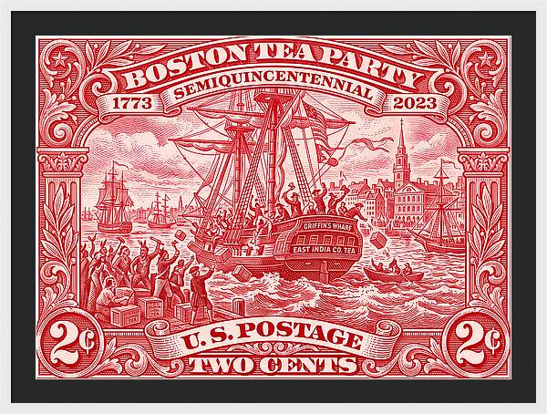 Boston Tea Party 2c 1 - Framed Print
