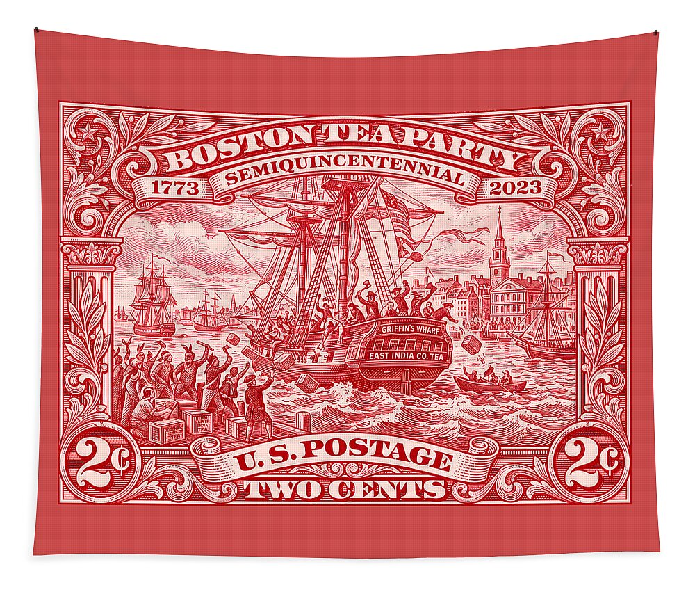 Boston Tea Party 2c 1 - Tapestry