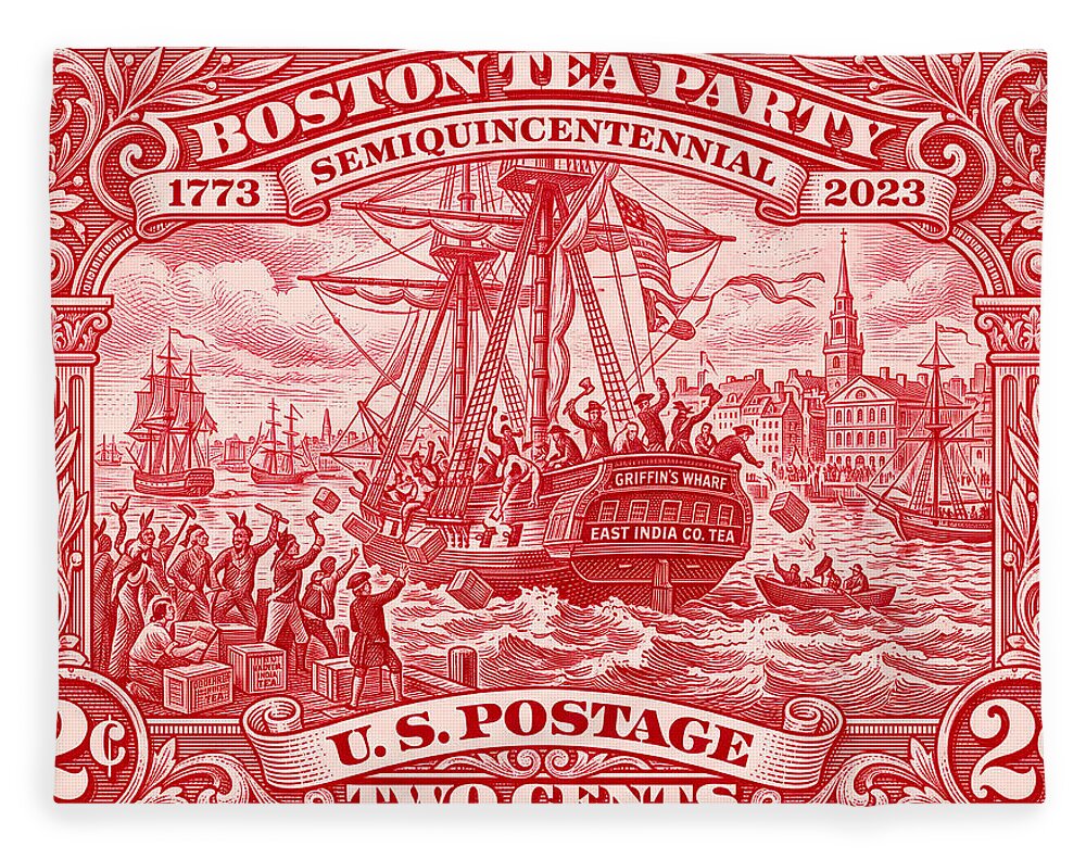 Boston Tea Party 2c 1 - Blanket