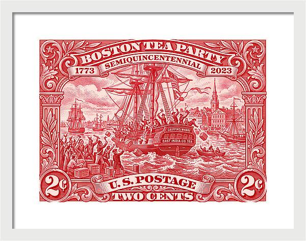 Boston Tea Party 2c 1 - Framed Print