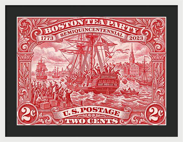 Boston Tea Party 2c 1 - Framed Print