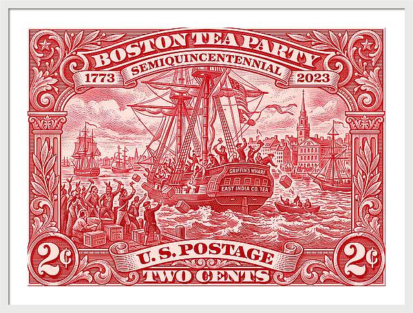 Boston Tea Party 2c 1 - Framed Print