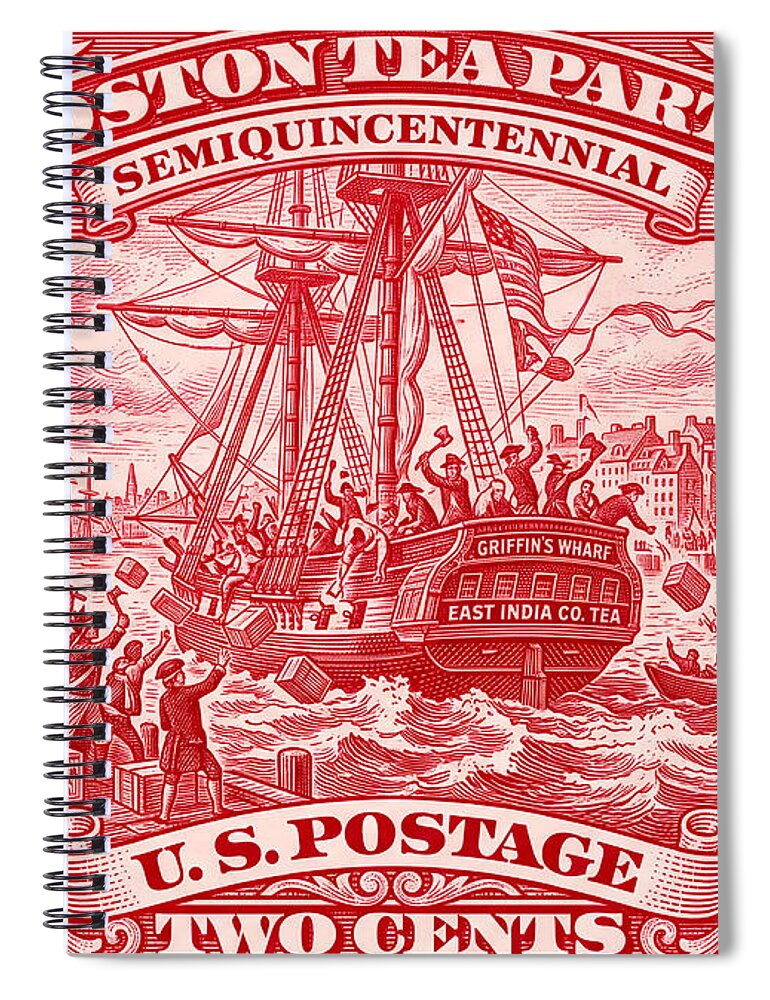Boston Tea Party 2c 1 - Spiral Notebook