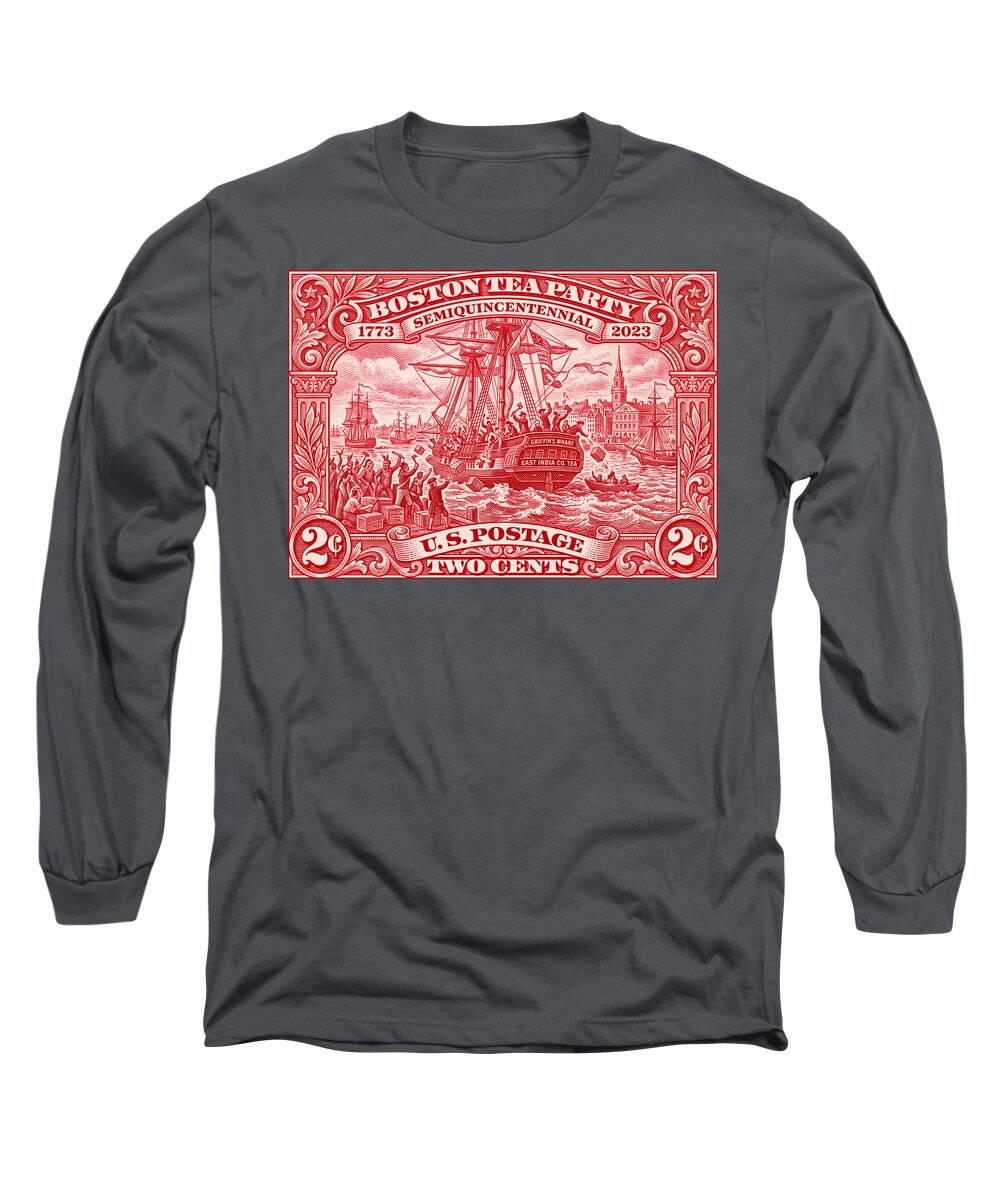 Boston Tea Party 2c 1 - Long Sleeve T-Shirt
