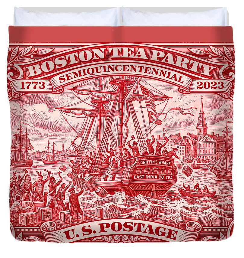 Boston Tea Party 2c 1 - Duvet Cover