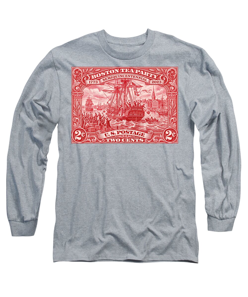 Boston Tea Party 2c 1 - Long Sleeve T-Shirt