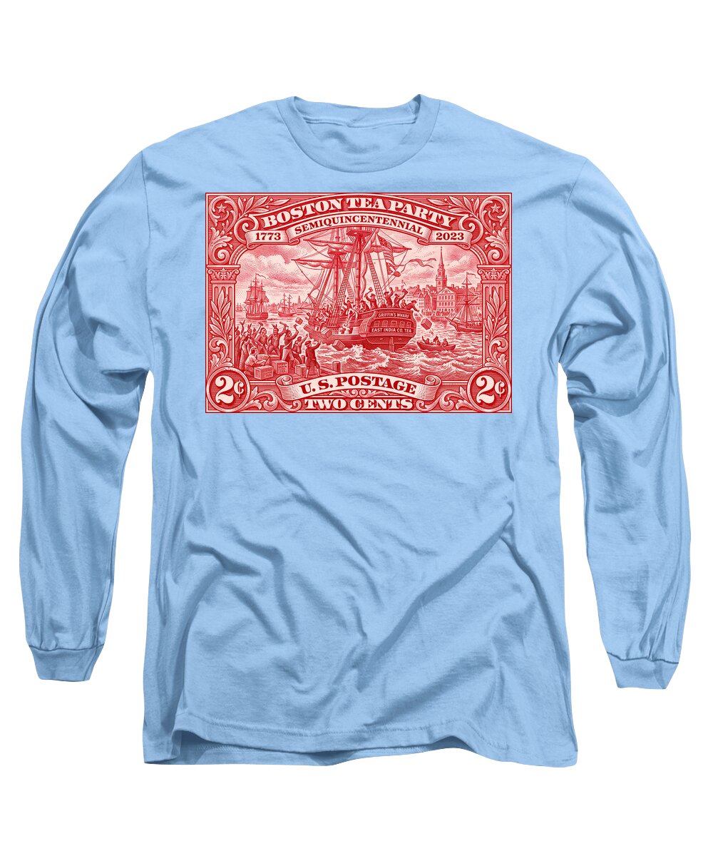 Boston Tea Party 2c 1 - Long Sleeve T-Shirt