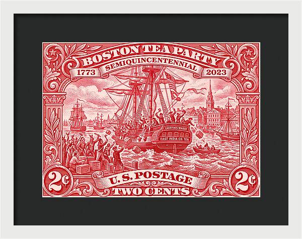 Boston Tea Party 2c 1 - Framed Print