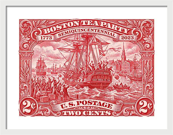 Boston Tea Party 2c 1 - Framed Print