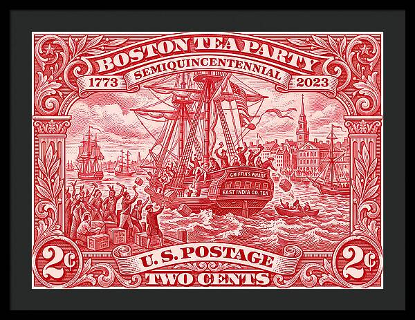 Boston Tea Party 2c 1 - Framed Print