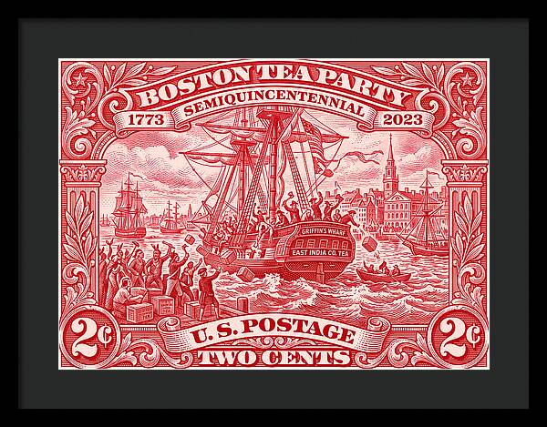 Boston Tea Party 2c 1 - Framed Print